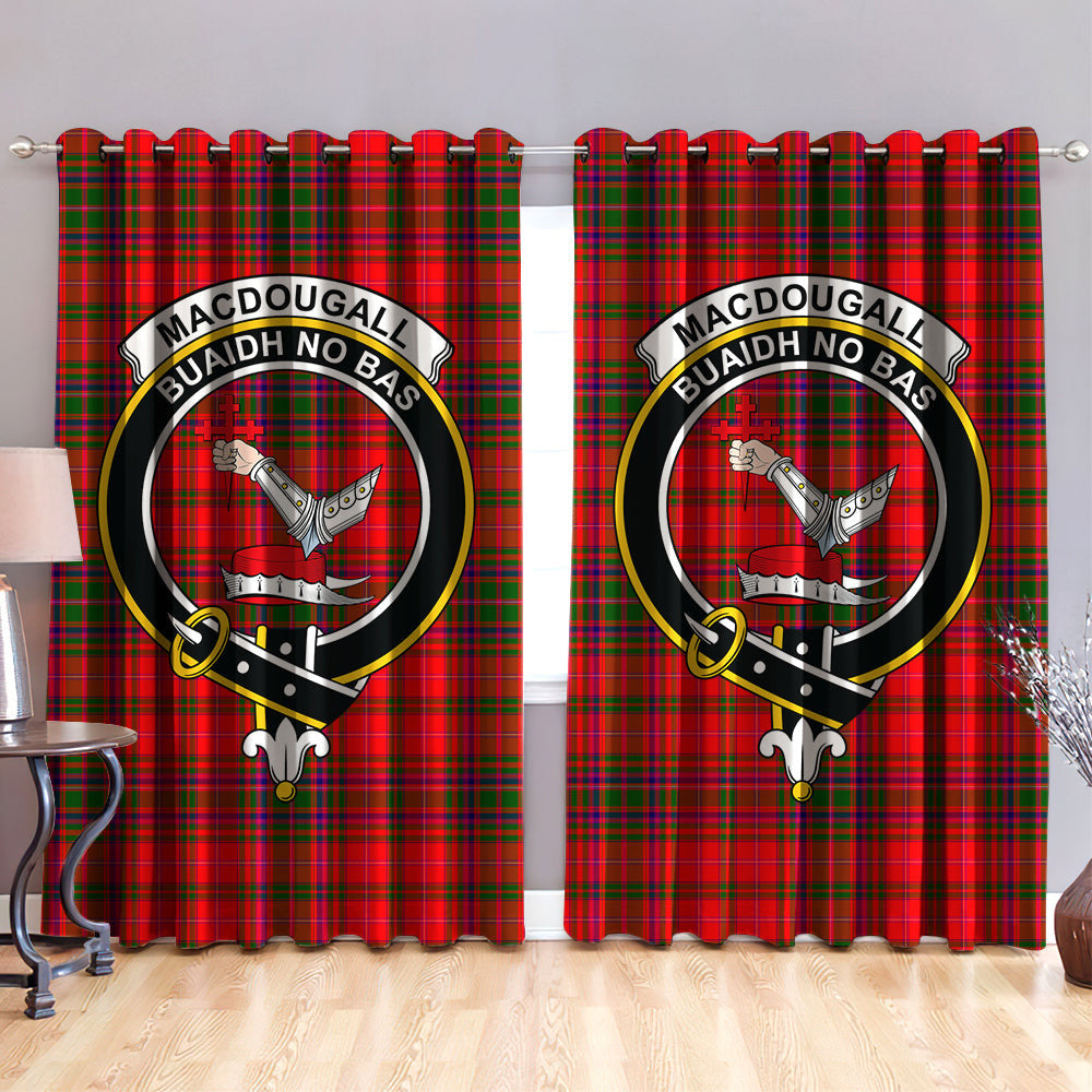 MacDougall Modern Clan Badge Tartan Classic Window Curtain