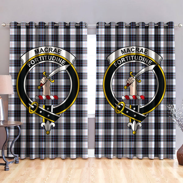 MacRae Dress Modern Clan Badge Tartan Classic Window Curtain