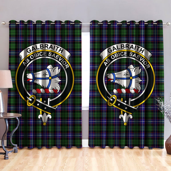 Galbraith Modern Clan Badge Tartan Classic Window Curtain