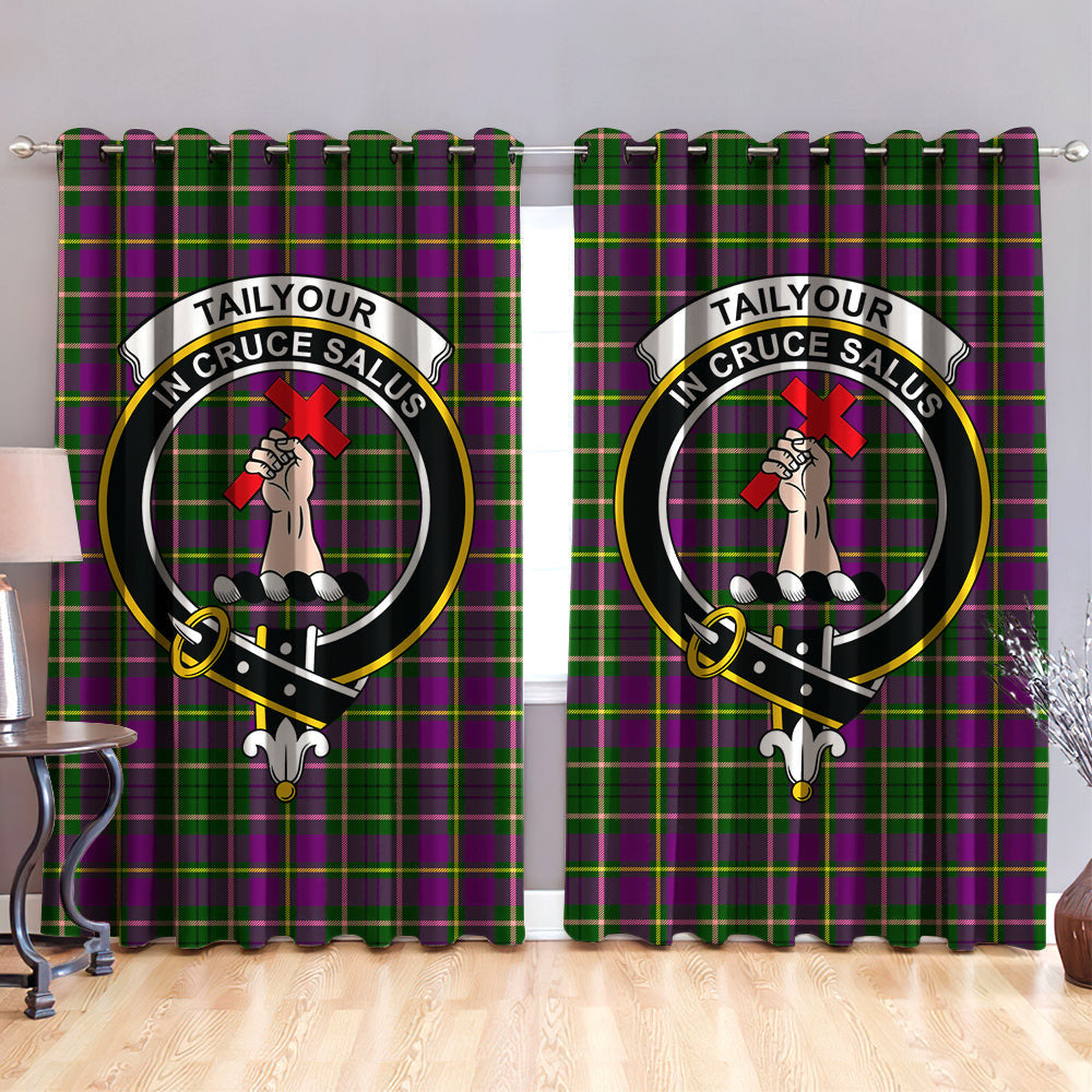 Tailyour Clan Badge Tartan Classic Window Curtain