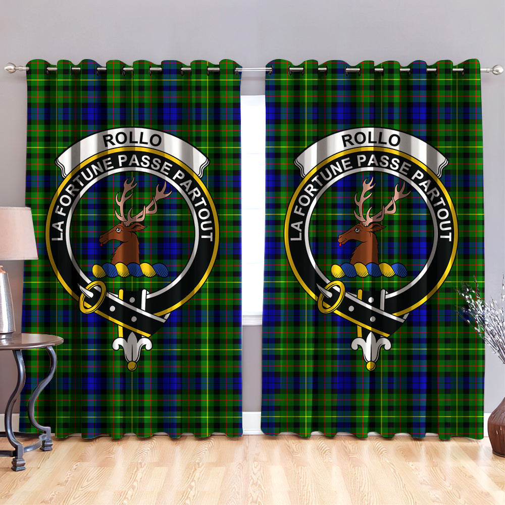 Rollo Modern Clan Badge Tartan Classic Window Curtain