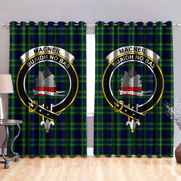 MacNeil of Colonsay Modern Clan Badge Tartan Classic Window Curtain