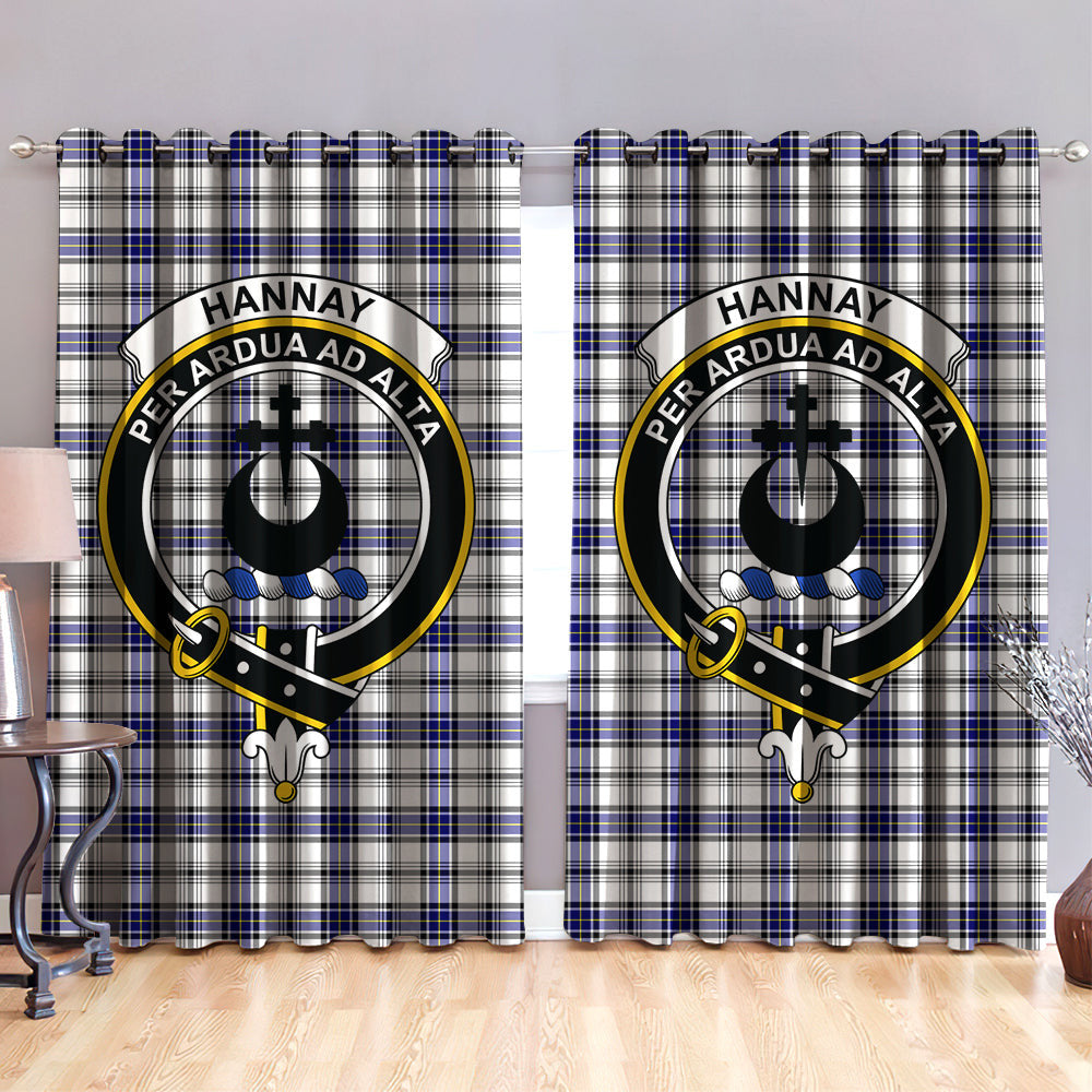 Hannay Modern Clan Badge Tartan Classic Window Curtain