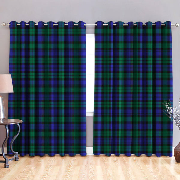 Blackwatch Modern Tartan Classic Window Curtain