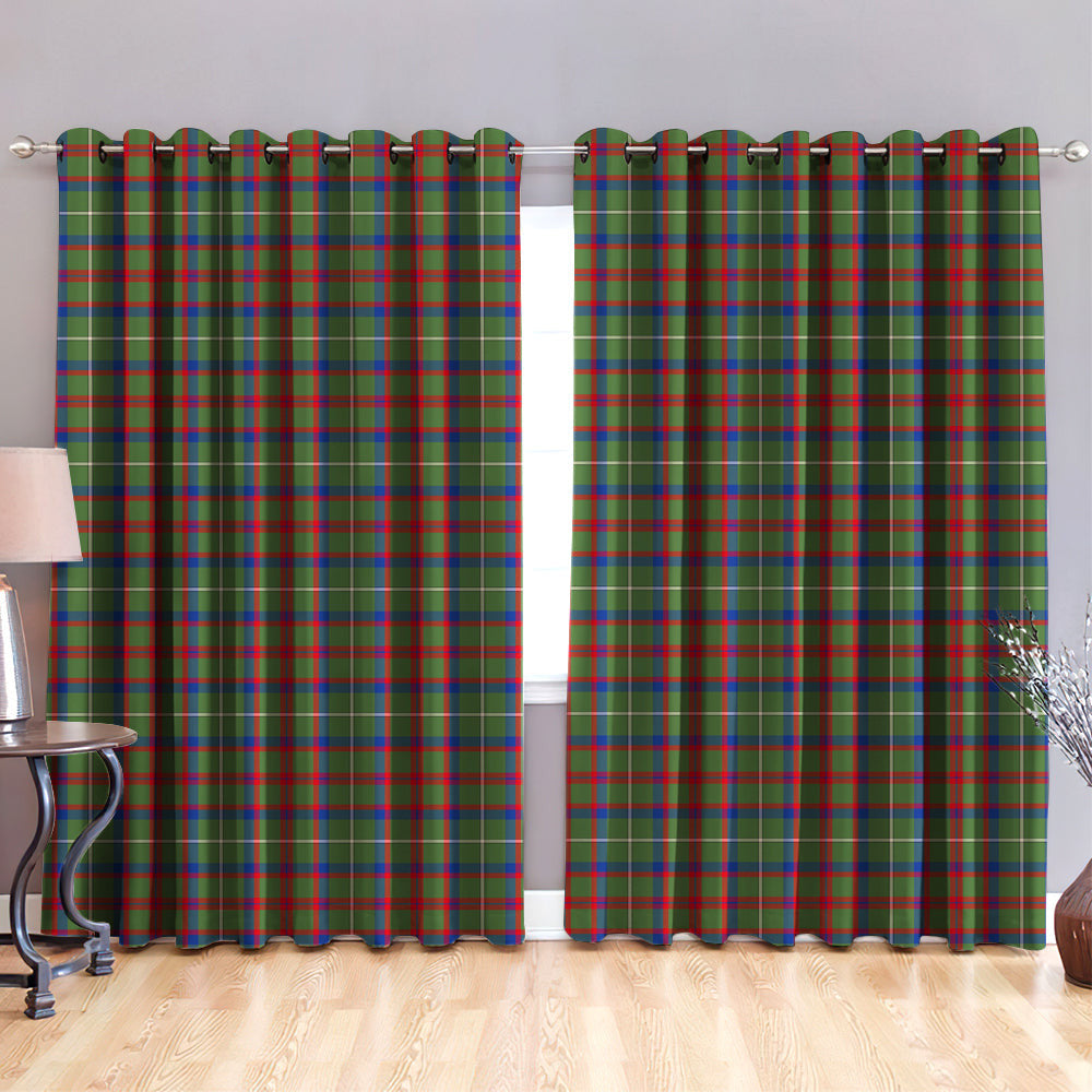 Shaw Green Modern Tartan Classic Window Curtain