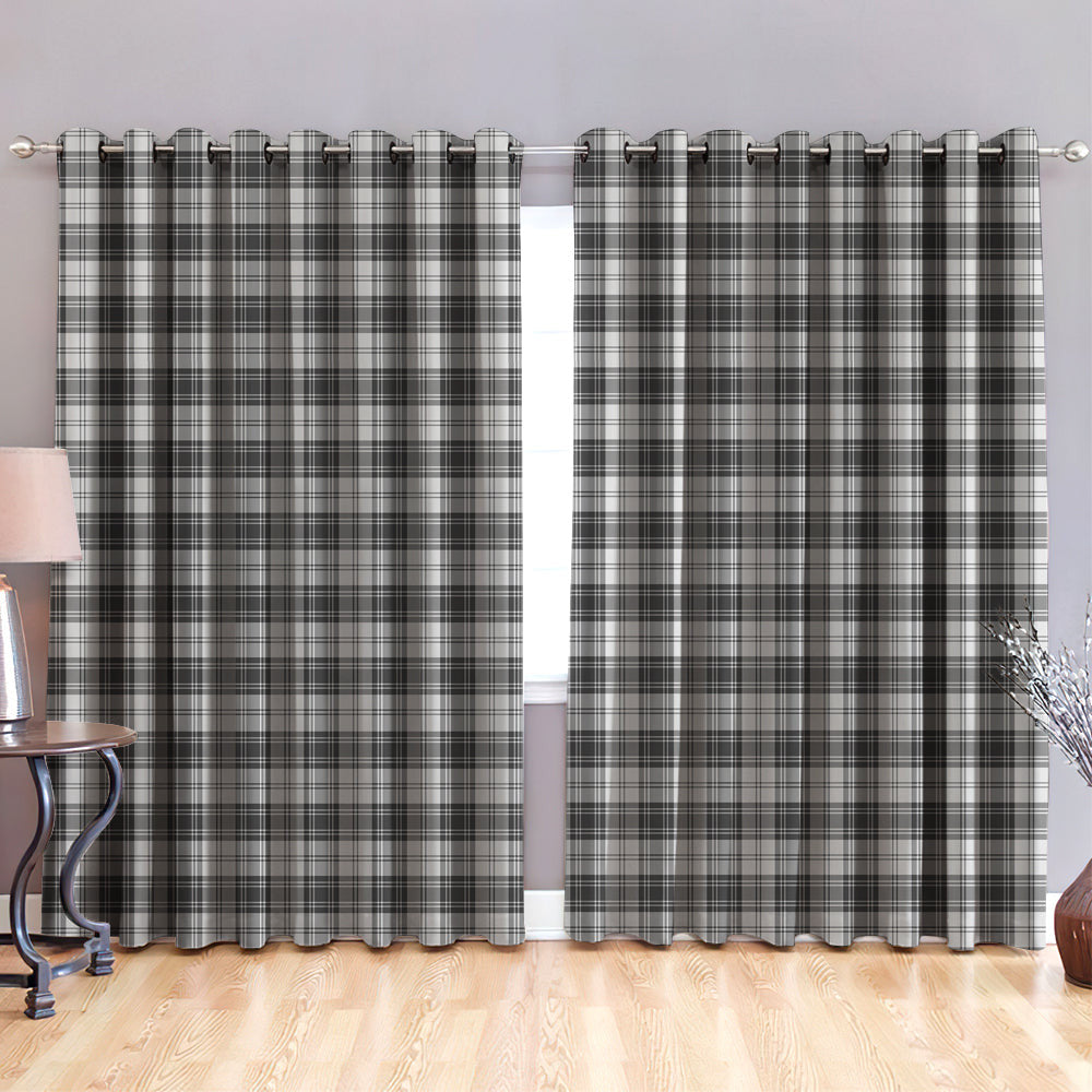 Douglas Grey Modern Tartan Classic Window Curtain