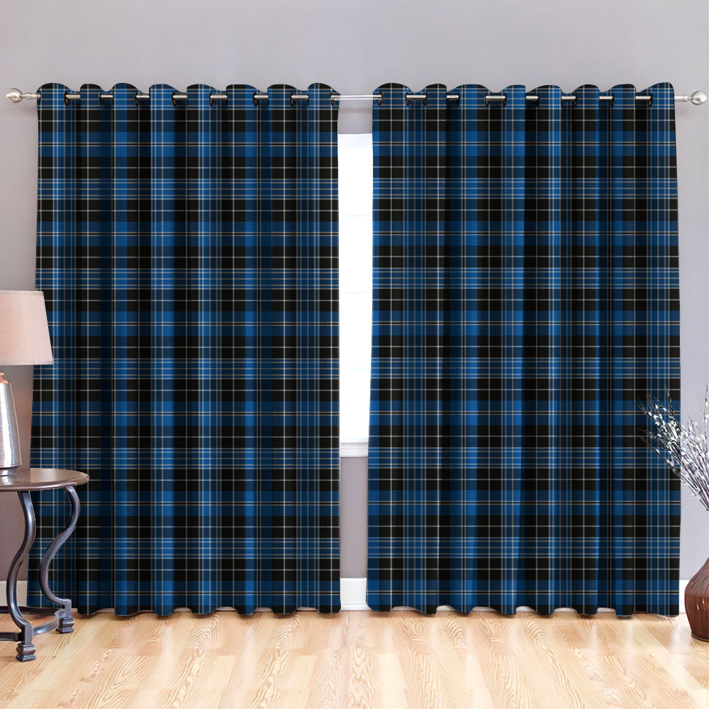 Clergy Blue Tartan Classic Window Curtain