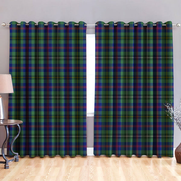 Wood Modern Tartan Classic Window Curtain