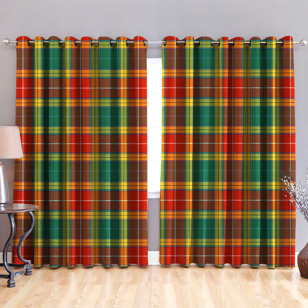 Buchanan Old Set Weathered Tartan Classic Window Curtain