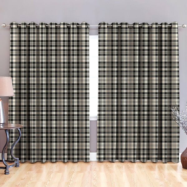 Scott Black & White Ancient Tartan Classic Window Curtain