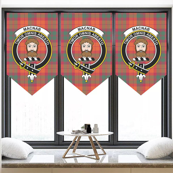 MacNab Ancient Tartan Classic Crest Pennant