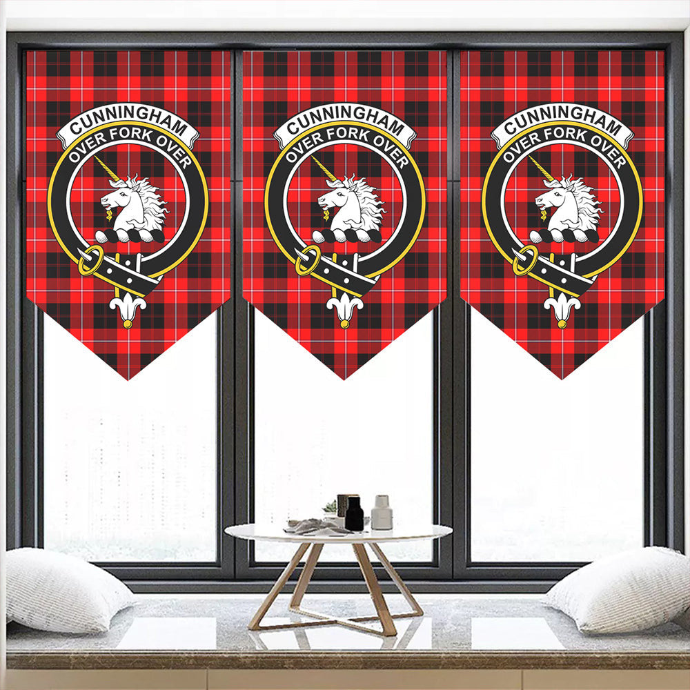 Cunningham Modern Tartan Classic Crest Pennant