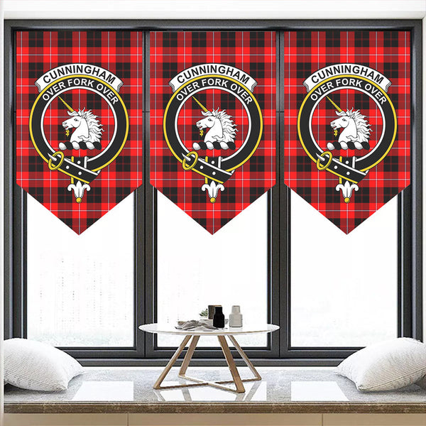 Cunningham Modern Tartan Classic Crest Pennant