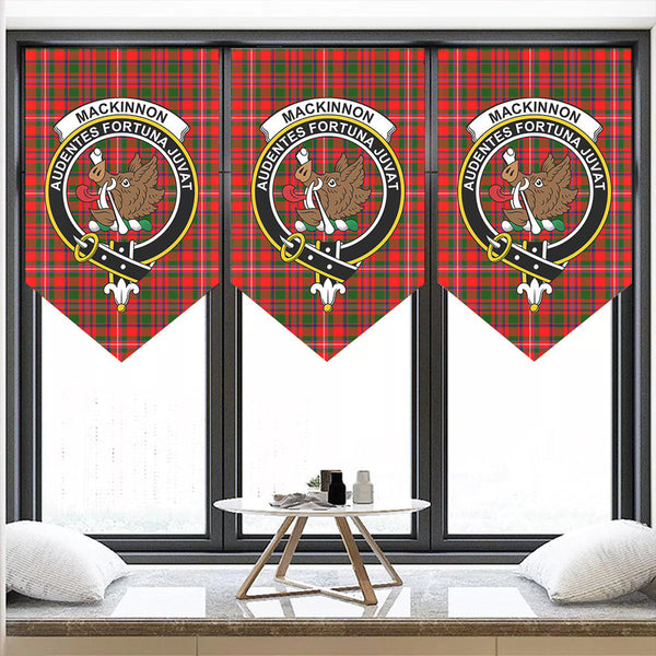 MacKinnon Modern Tartan Classic Crest Pennant