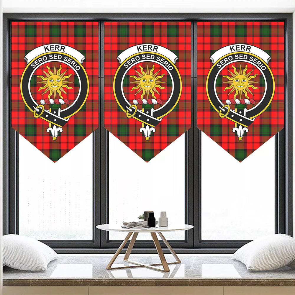 Kerr Modern Tartan Classic Crest Pennant