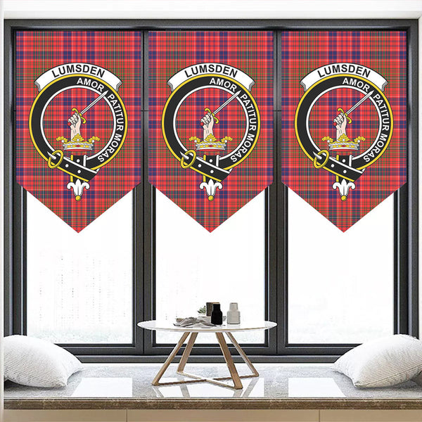 Lumsden Modern Tartan Classic Crest Pennant