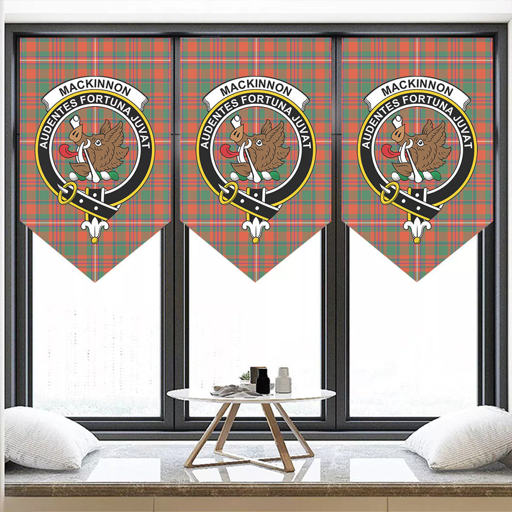 MacKinnon Ancient Tartan Classic Crest Pennant