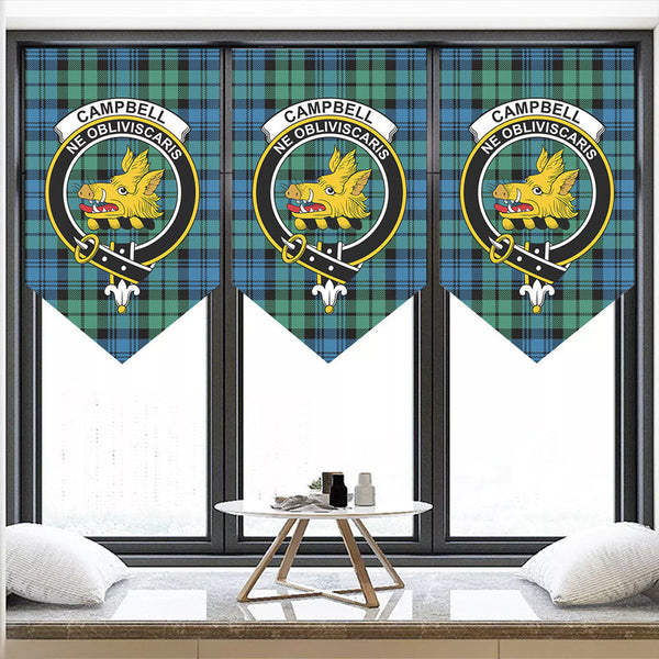 Campbell Ancient 01 Tartan Classic Crest Pennant