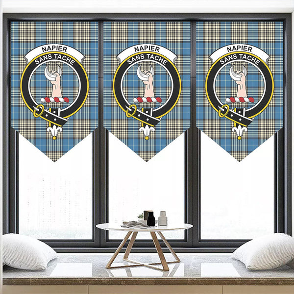 Napier Ancient Tartan Classic Crest Pennant