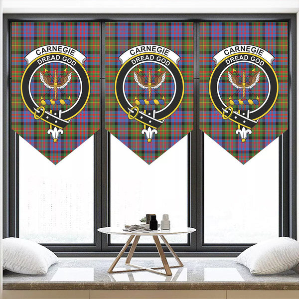 Carnegie Ancient Tartan Classic Crest Pennant