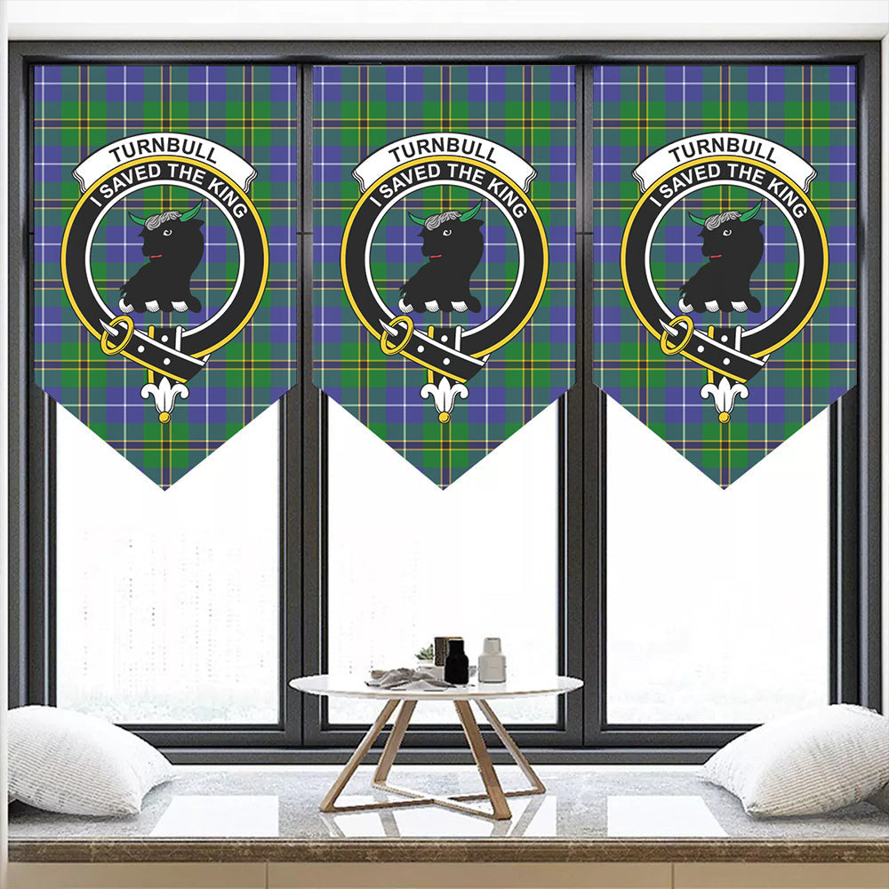 Turnbull Hunting Tartan Classic Crest Pennant