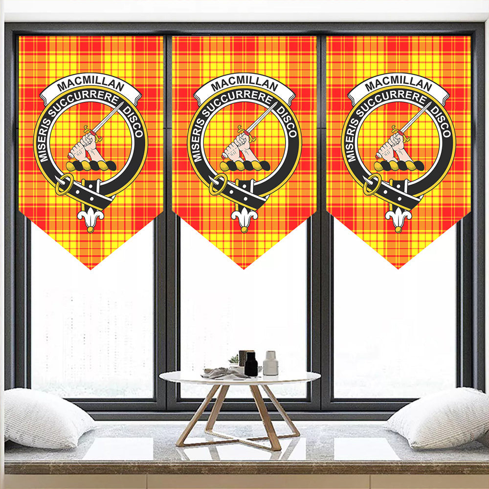 MacMillan Clan Tartan Classic Crest Pennant