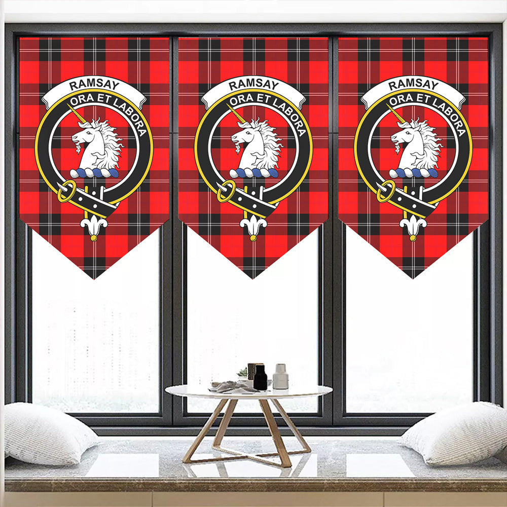 Ramsay Modern Tartan Classic Crest Pennant