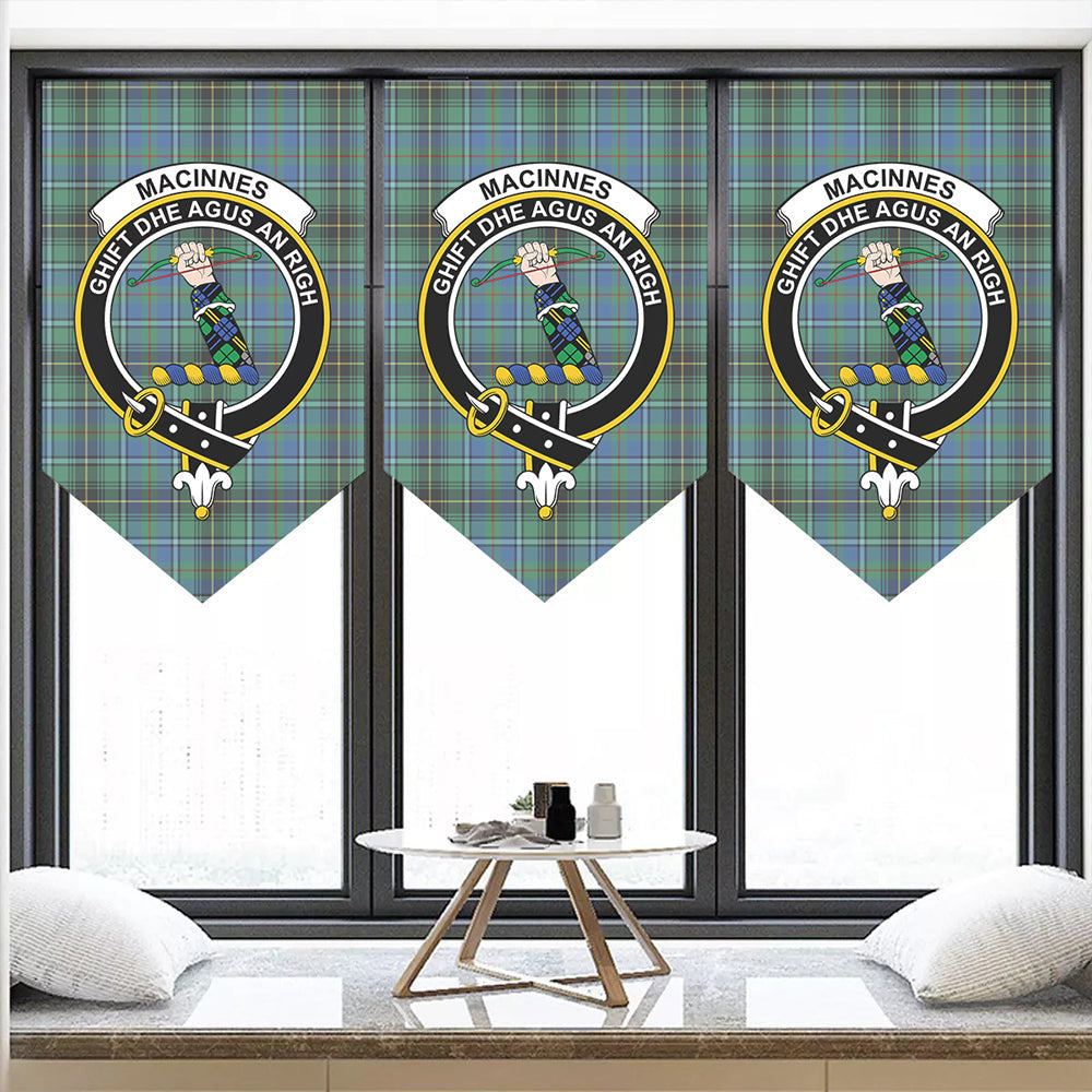 MacInnes Ancient Tartan Classic Crest Pennant