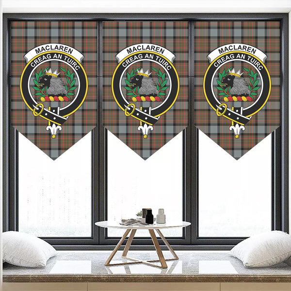 MacLaren Weathered Tartan Classic Crest Pennant