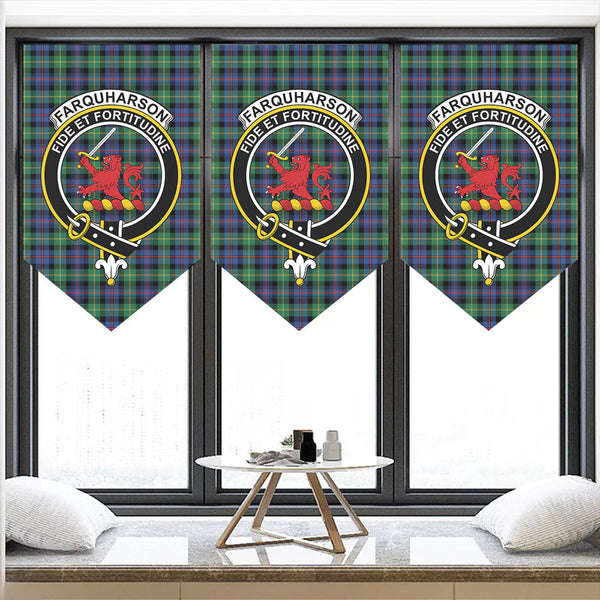 Farquharson Ancient Tartan Classic Crest Pennant