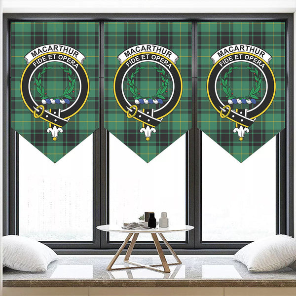 MacArthur Ancient Tartan Classic Crest Pennant