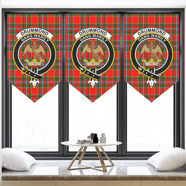 Drummond of Perth Tartan Classic Crest Pennant