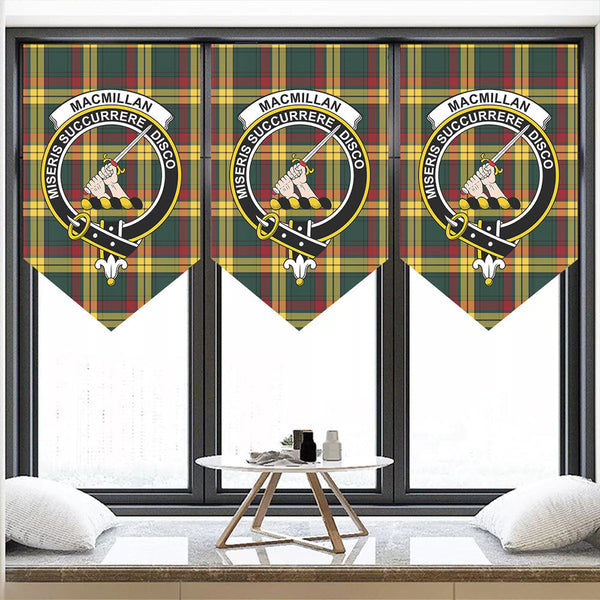 MacMillan Old Modern Tartan Classic Crest Pennant