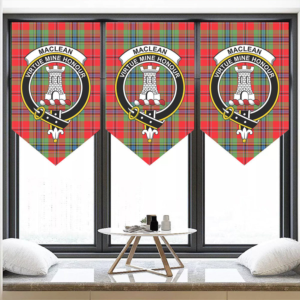 MacLean of Duart Modern Tartan Classic Crest Pennant