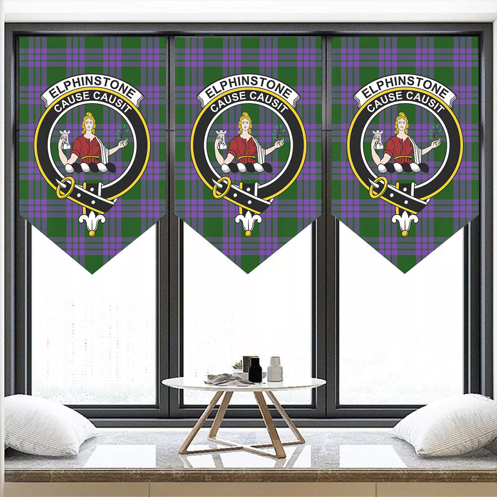 Elphinstone Tartan Classic Crest Pennant