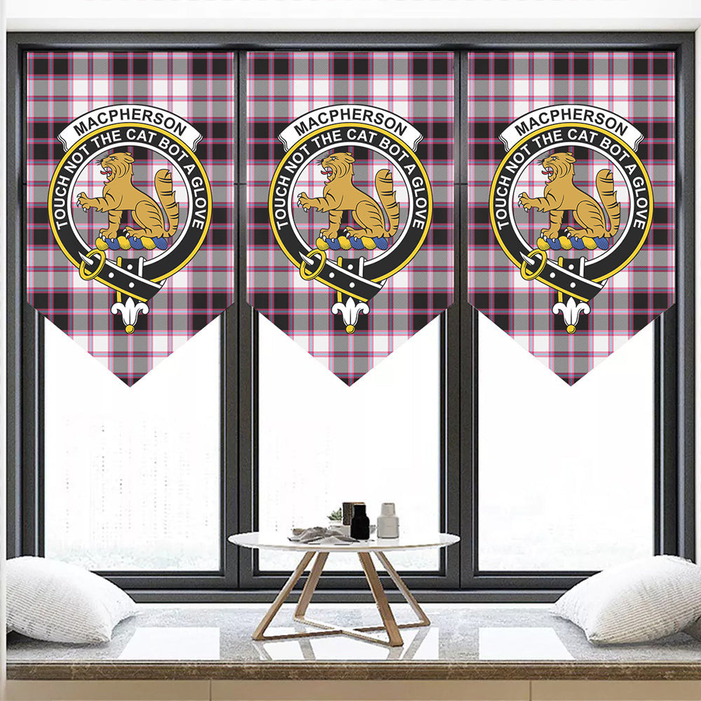 MacPherson Hunting Modern Tartan Classic Crest Pennant