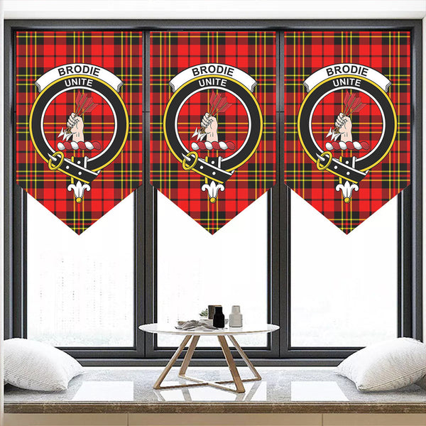 Brodie Modern Tartan Classic Crest Pennant