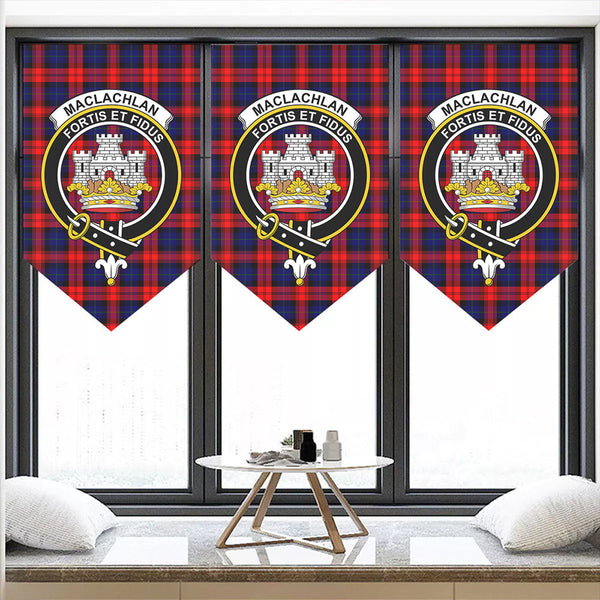 MacLachlan Modern Tartan Classic Crest Pennant