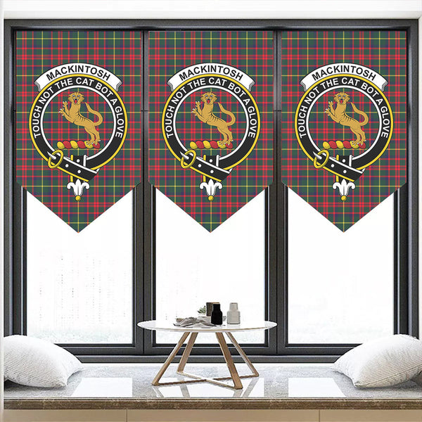 MacKintosh Hunting Modern Tartan Classic Crest Pennant