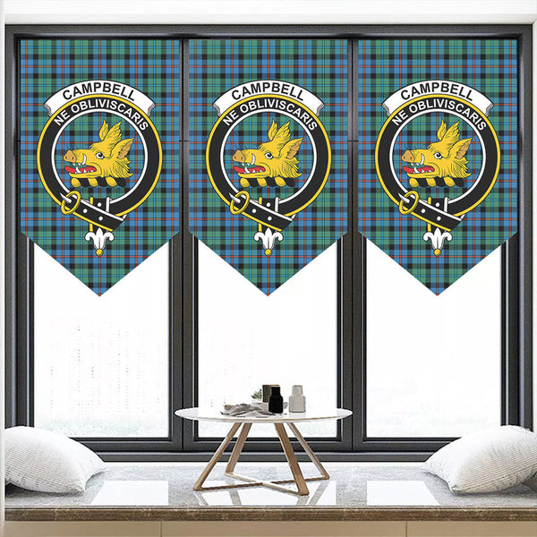 Campbell of Cawdor Ancient Tartan Classic Crest Pennant