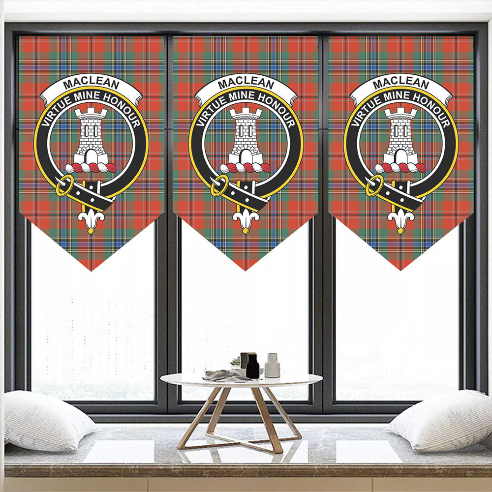 MacLean of Duart Ancient Tartan Classic Crest Pennant