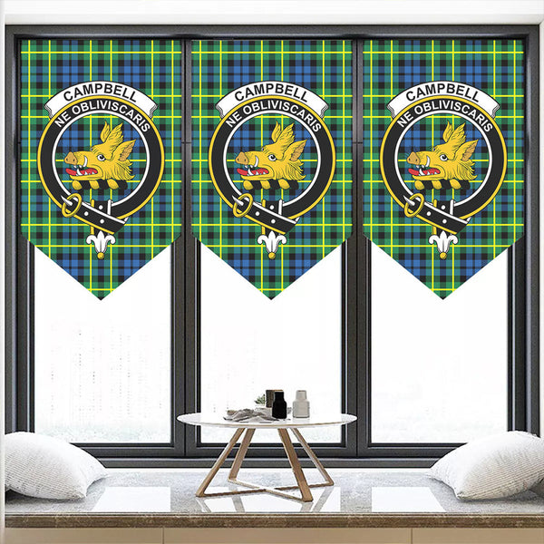 Campbell of Breadalbane Ancient Tartan Classic Crest Pennant