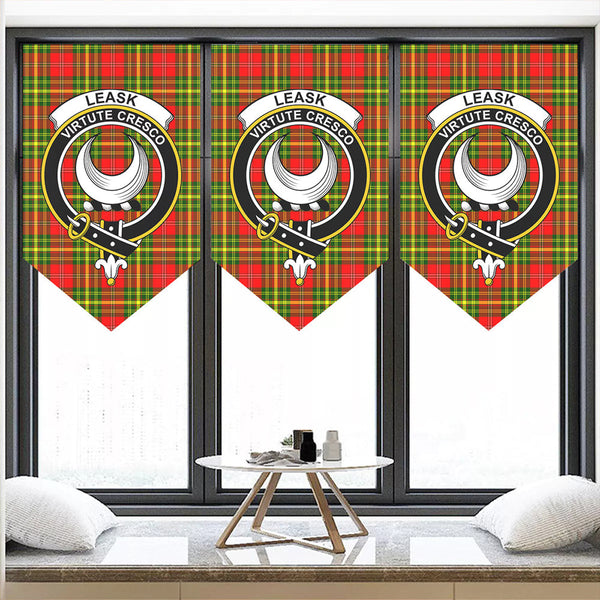 Leask Tartan Classic Crest Pennant