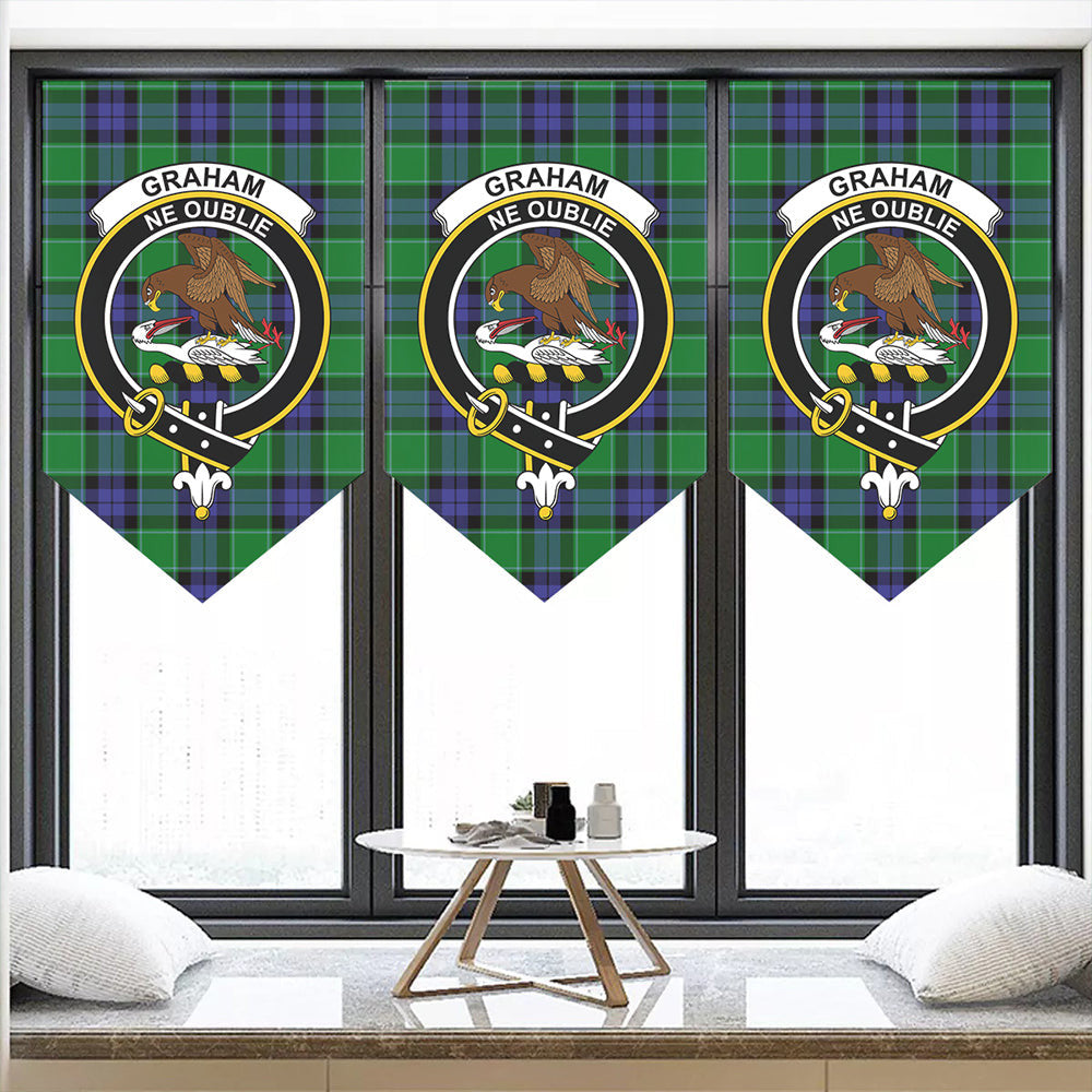 Graham of Menteith Modern Tartan Classic Crest Pennant