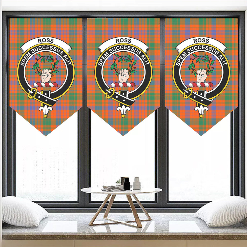 Ross Ancient Tartan Classic Crest Pennant