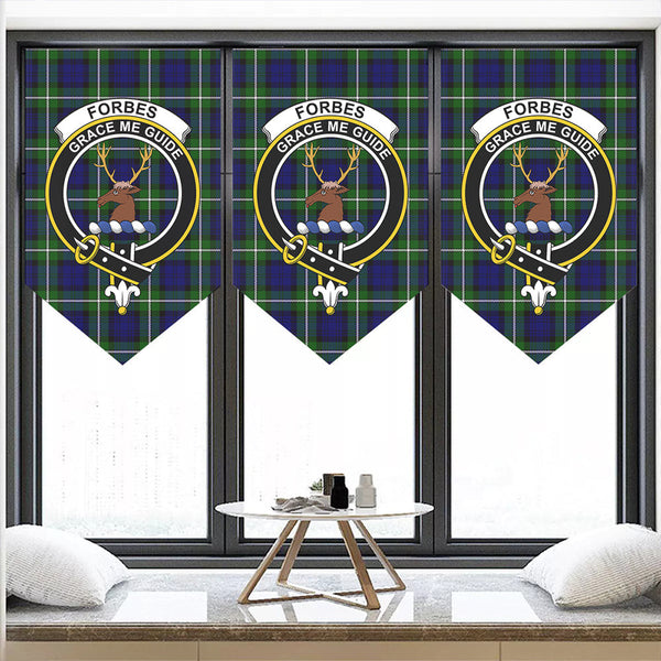 Forbes Modern Tartan Classic Crest Pennant