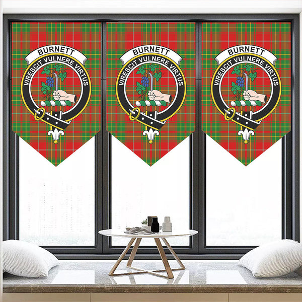 Burnett Ancient Tartan Classic Crest Pennant