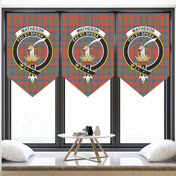 Matheson Ancient Tartan Classic Crest Pennant