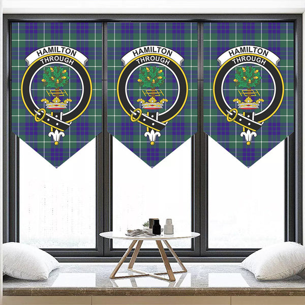 Hamilton Hunting Modern Tartan Classic Crest Pennant