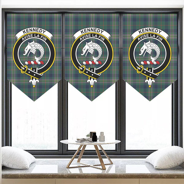 Kennedy Modern Tartan Classic Crest Pennant